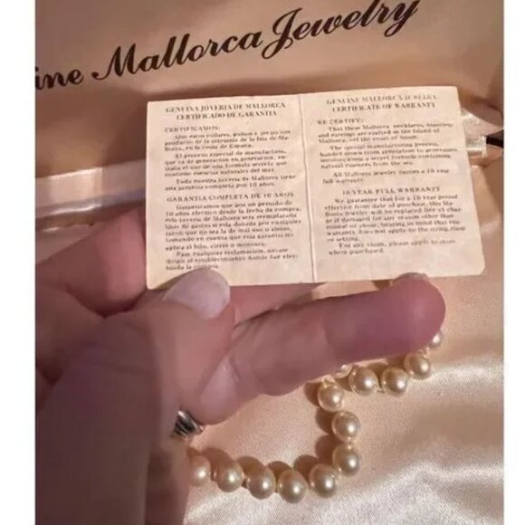 Vintage Mallorca 16" pearl necklace - Picture 5 of 5